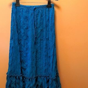 Women's turquoise blue skirt. fully lined. 32" length